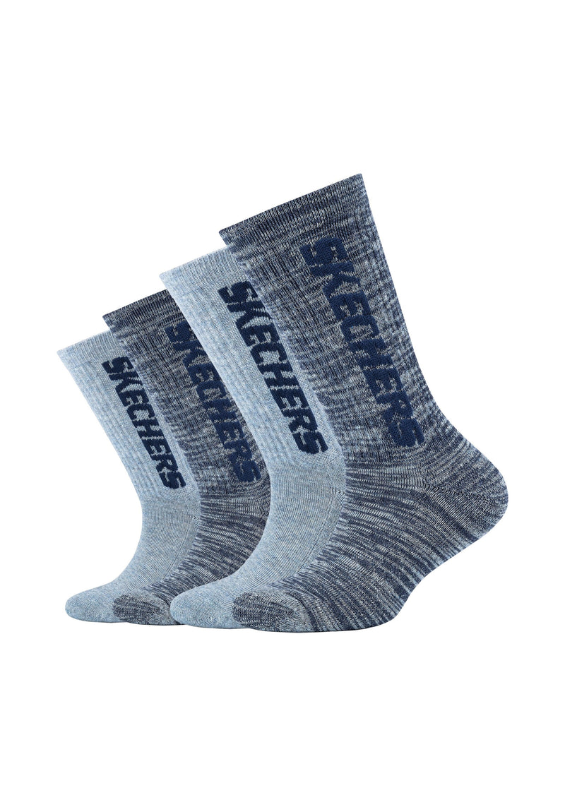 Kinder Tennis-Socken Cushioned 4er Pack - Tennissocken - Skechers - ONSKINERY - bündchen:gerippt, feature:Cushioned, Kids, Kinder, Lieferzeit: 3-5 Werktage, muster:Mehrfarbig, muster:Uni, optik:gerippt, pack:4er Pack, Socken, Sport Socken, trageanlass:Casual/Everyday, trageanlass:Retro, trageanlass:Sportlich