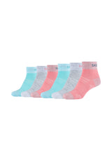 Kinder Kurzsocken Mesh Ventilation 6er Pack - Kurzsocken - Skechers - ONSKINERY - bündchen:gerippt, feature:Mesh Ventilation, Kids, Kinder, Kurzsocken, Lieferzeit: 3-5 Werktage, muster:Mehrfarbig, optik:glatt, pack:6er Pack, Socken, Sport Socken, trageanlass:Casual/Everyday