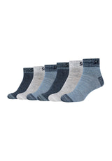 Kinder Kurzsocken Mesh Ventilation 6er Pack - Kurzsocken - Skechers - ONSKINERY - bündchen:gerippt, einheit:Multipack, Kids, Kinder, Lieferzeit: 3-5 Werktage, material:Baumwollmischung, muster:Uni, optik:glatt, pack:6er Pack, Socken, Sport Socken, trageanlass:Casual/Everyday