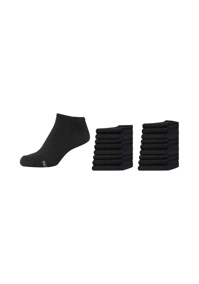 Damen Multipack Sneakersocken im 18er Pack - Sneakersocken - Skechers - ONSKINERY - einheit:Multipack, Lieferfrist: 3-5 Werktage, Lieferzeit: 3-5 Werktage, listung_old_items, material:Baumwolle, muster:Mehrfarbig, muster:Meliert, optik:glatt, pack:18er Pack, sohle:Normal, Women